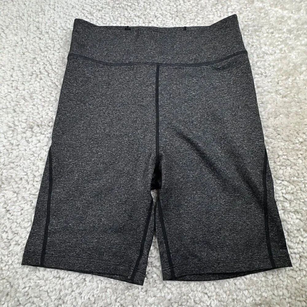 Beardedgoat High Rise Bike Shorts Heathered Black Gray